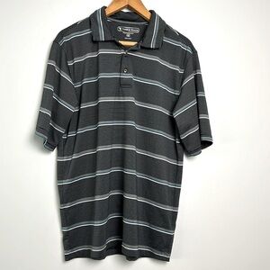 Pebble Beach Performance |Striped Short Sleeve Polo sz Medium